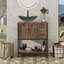 Meuble-lavabo simple 30 po avec lavabo sur pied Farmhouse-1614055040-1614055165