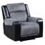 Fauteuil inclinable gris ALICIA / NOIR