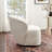 Queensland 33" Wide Boucle Upholstered Swivel Barrel Chair-88039652