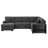 Sofa Sectional With/ Storage Chaise With Pull Out Sofabed-1410084947