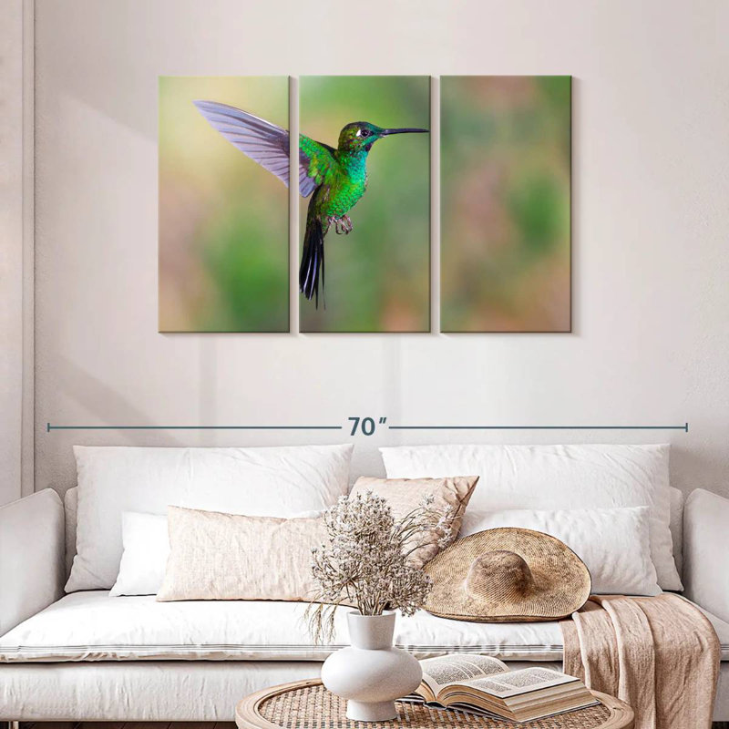 Brampt Green Fronted Hummingbird, 28" H x 45" W