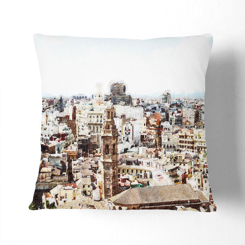Square Throw Cushion, 40cm H x 40cm W x 15cm D