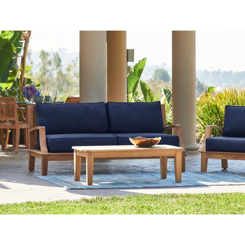 Grande Patio Sofa with Sunbrella Cushions, Canvas Regatta Sunbrella® Canvas