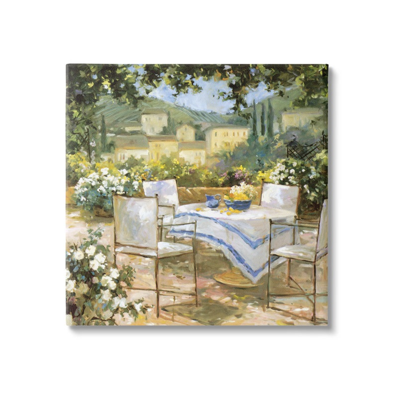 Tuscan Terrace Vineyard French, Toile, H 17 po x l 17 po x P 1,5 po