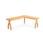 Bureaux en bois massif en L Burlywood-107286842-107286837