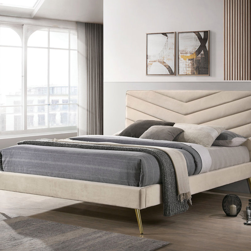 Upholstered Platform Bed, Full