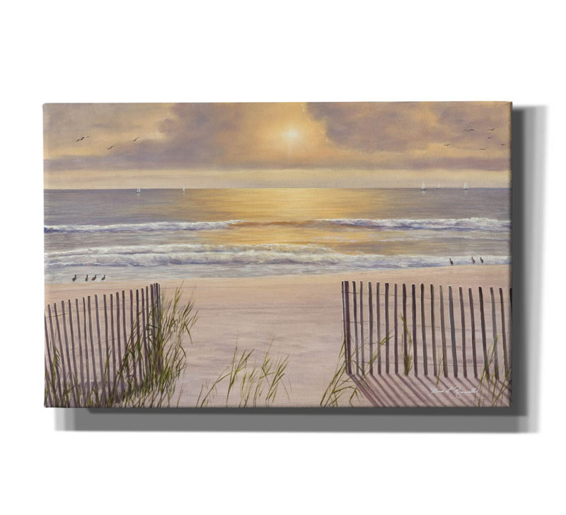 «Beach Light» par Diane Romanello, H 26 po x l 40 po x P 1,5 po