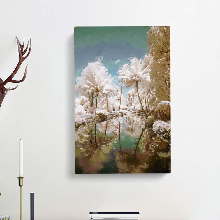 Tree View In Kerala India In Abstract - Wrapped Canvas Print