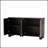 TREXM Traditional-Style Wood Sideboard With Adjustable Shelves And Gold Handles For Elegant Storage