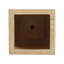 Boîte à fleurs rectangulaire faite à la main, H 27 po, travertin