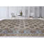 Tapis brun et bleu de haute qualité noué à la main