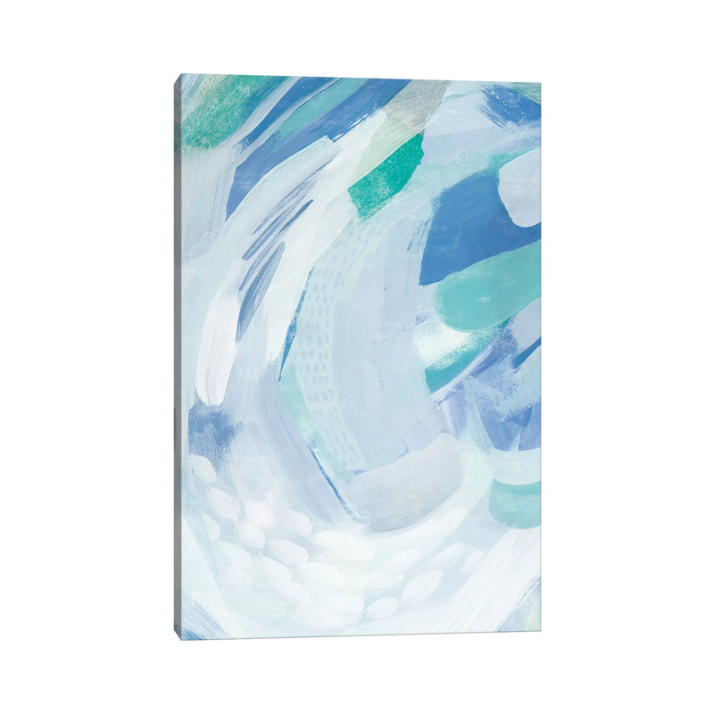 Reproduction d’art « Under The Wave II » par Grace Popp, H 40 po x l 26 po x P 1,5 po, Toile tendue, Pas de tapis