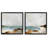 Abstract Beach Cove Landscape Cliffs 2 Piece Framed Floater Canvas Set by Victoria Barnes-510417745-510417750