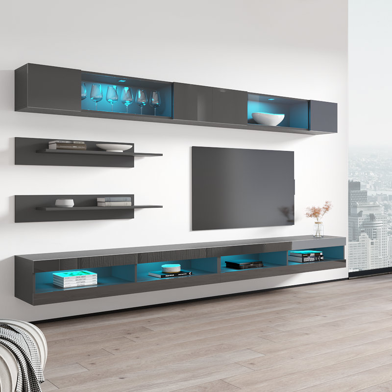Meuble audio-vidéo Fly 126, Gris