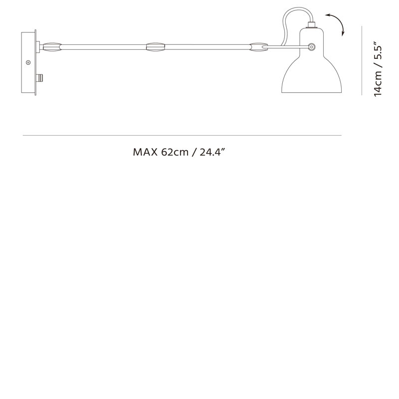 Krauss Wall Lamp, Black/Copper