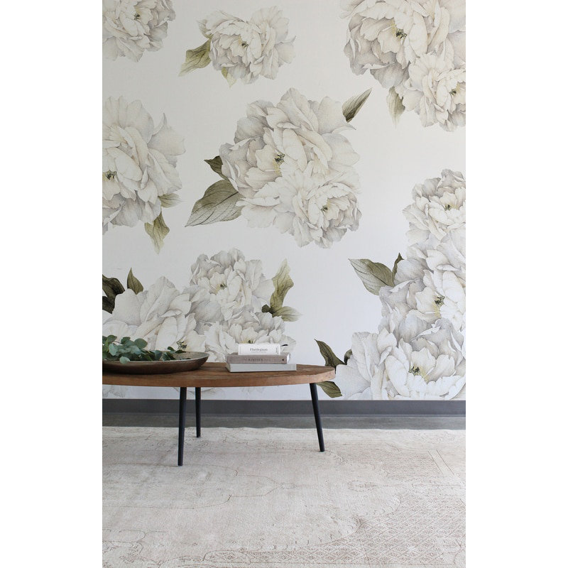 Décalcomanie murale pivoines
