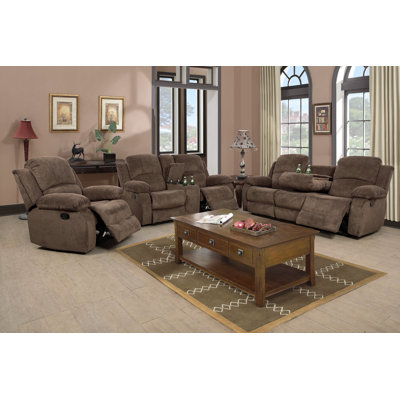 Markopoulos 3 Pieces Recling Living Room Set by Latitude Run