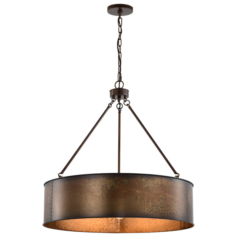 Luyster 5-Light Dimmable Steel Drum Chandelier