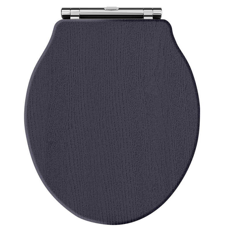 Old London Soft Close Round Standard Toilet Seat, Blue