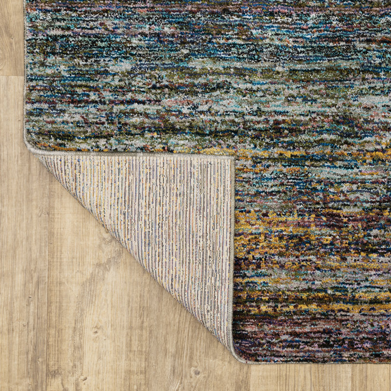 Synthetic Abstract Indoor Rug, Rectangle 8'6" x 11'7"