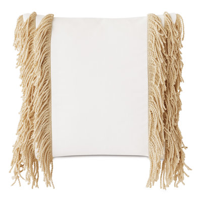 Palermo Fringed Outdoor Reversible Throw Pillow