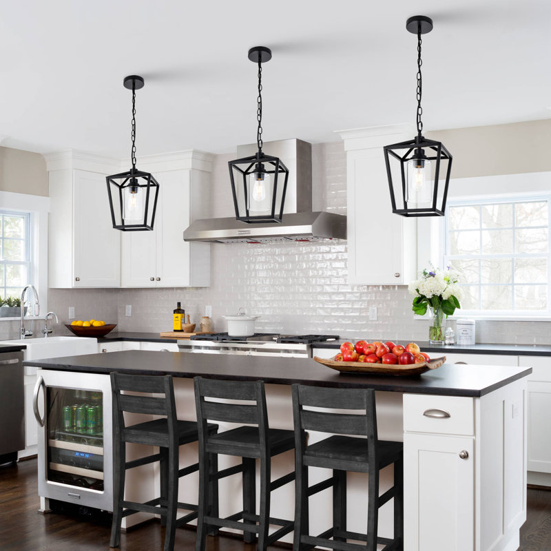 Nauris 1 - Light Matte Black Lantern Pendant