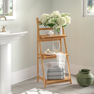 Vasek Solid Wood Bathroom Shelves