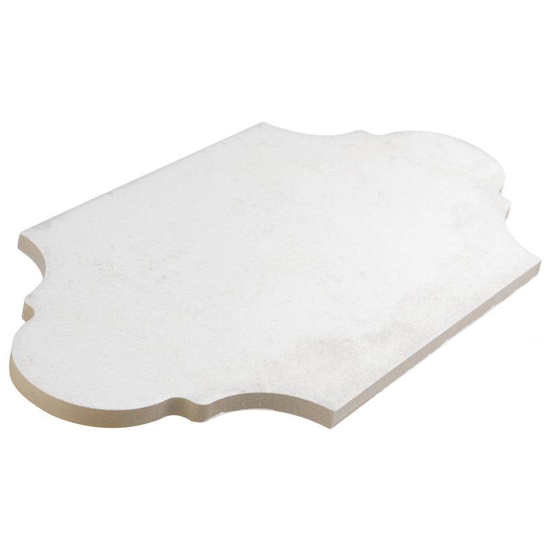 Alhama Provenzal 6" x 13" Porcelain Stone Look Wall & Floor Tile, White