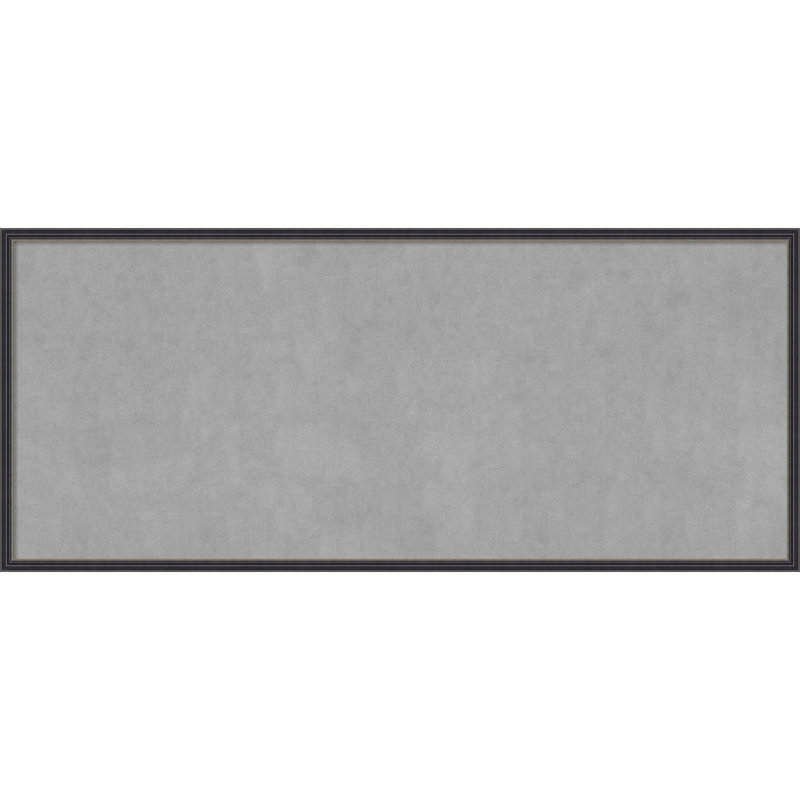 Élégant tableau magnétique à cadre étroit noir, H 21 po x l 49 po