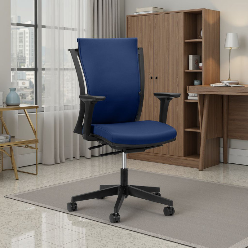 Fauteuil de direction haut dossier avec dossier en filet, hauteur réglable et inclinaison - Fauteuil roulant ergonomique pour la classe, le bureau ou la maison - Accoudoirs et appui-tête optionnels, siège rembourré
