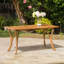 Table de salle à manger d'extérieur rectangulaire en bois massif de 59 pouces-970839347