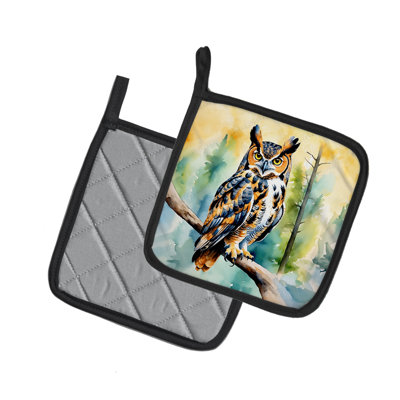 Paire de poignées Great Horned Owl