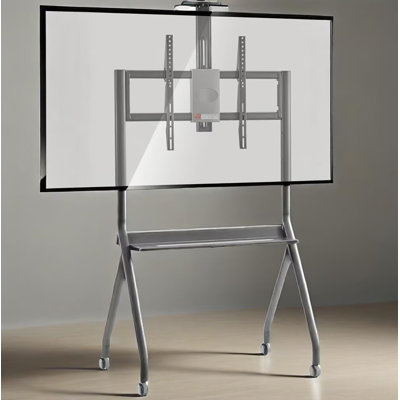 JYXCN Meuble télé mobile avec chariot réglable et tablette réglable jusqu'à 75 po pour téléviseur et salon jusqu'à 176 lb