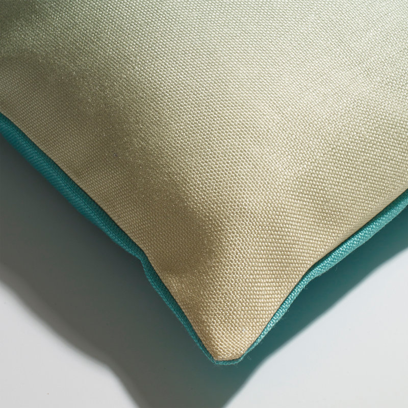 Coussin de patio intérieur en polyester recyclé résistant aux taches et lavable à la machine, H 21 po x l 21 po, Carrée