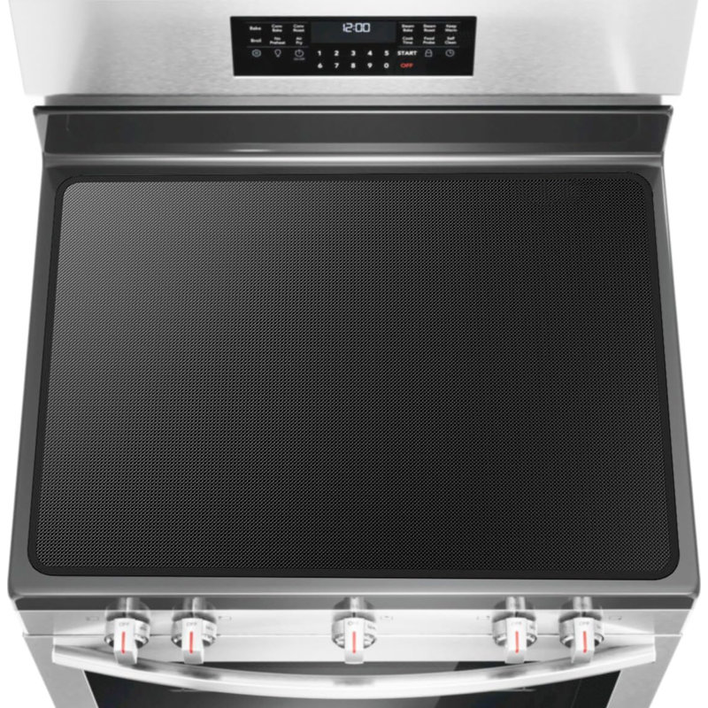 Tapis de protection pour cuisinière en fibre de verre extra épais et enduit de silicone
