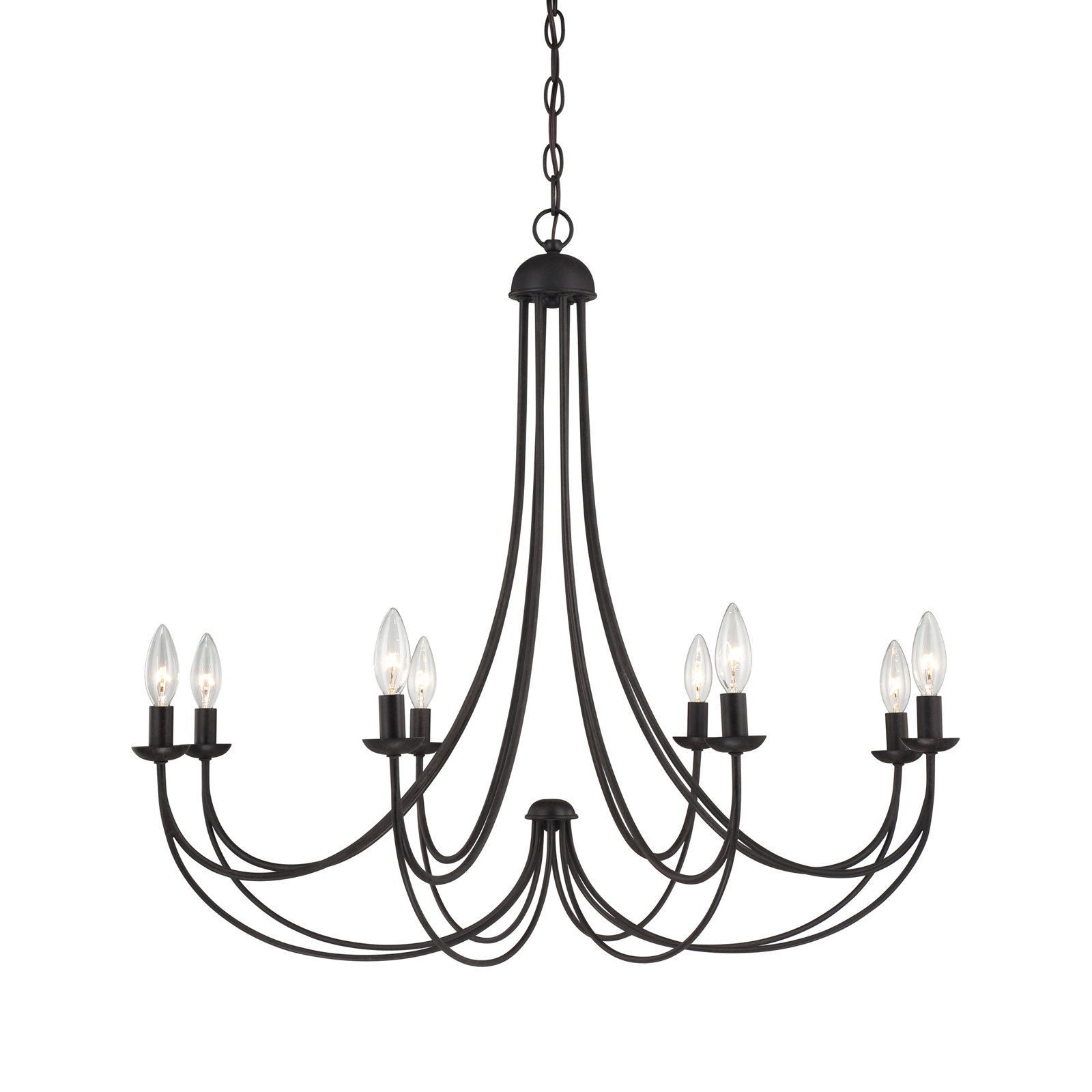 Drea 8 - Light Metal Dimmable Chandelier