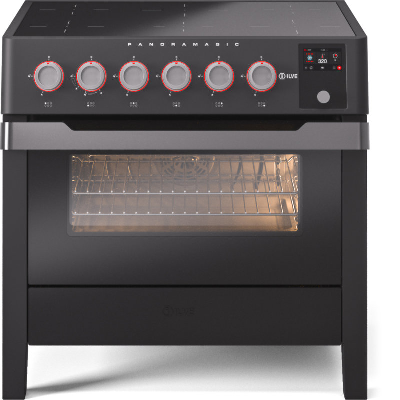 ILVE Panoramagic 36 in Induction Range, Matte Black