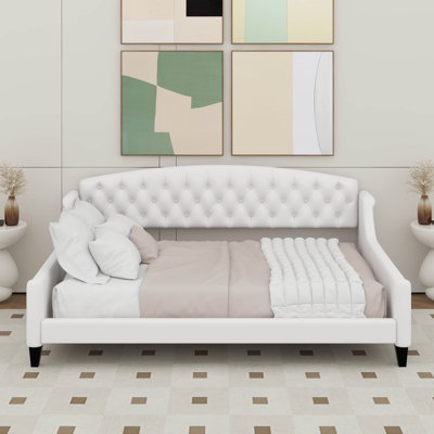 Full Size Modern Luxury Tufted Button Daybed