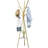 Roshanda Steel Freestanding 9 - Hook Coat Rack-1685184359