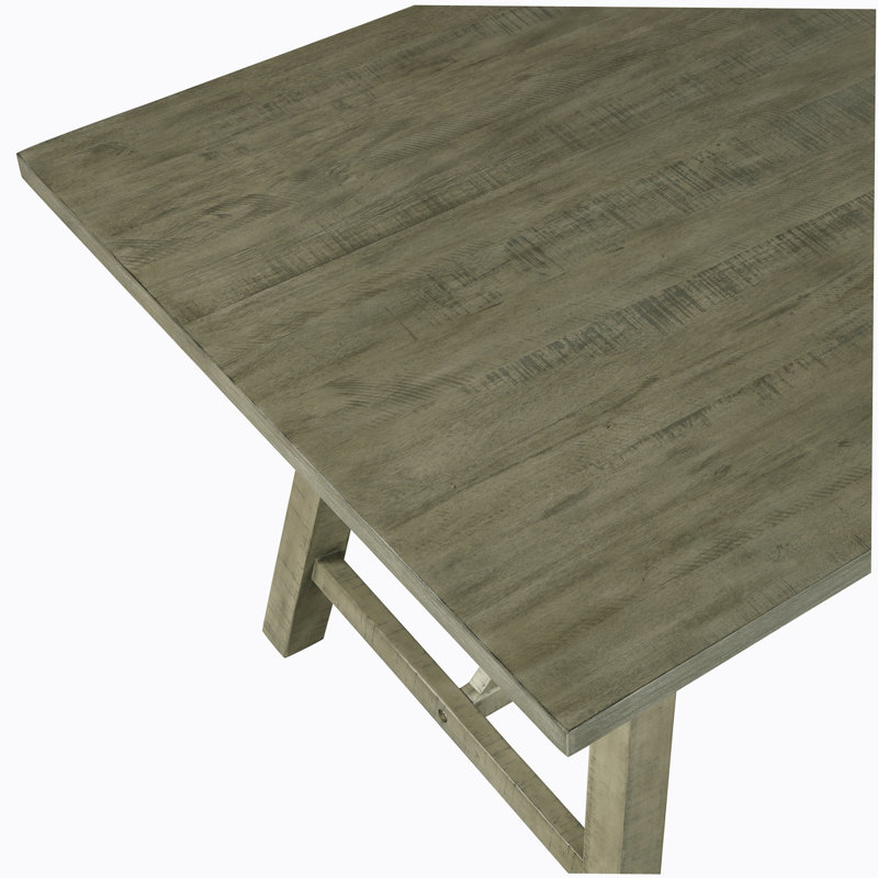 Adhil 6 - Person Solid Wood Top Four Leg Base Dining Set