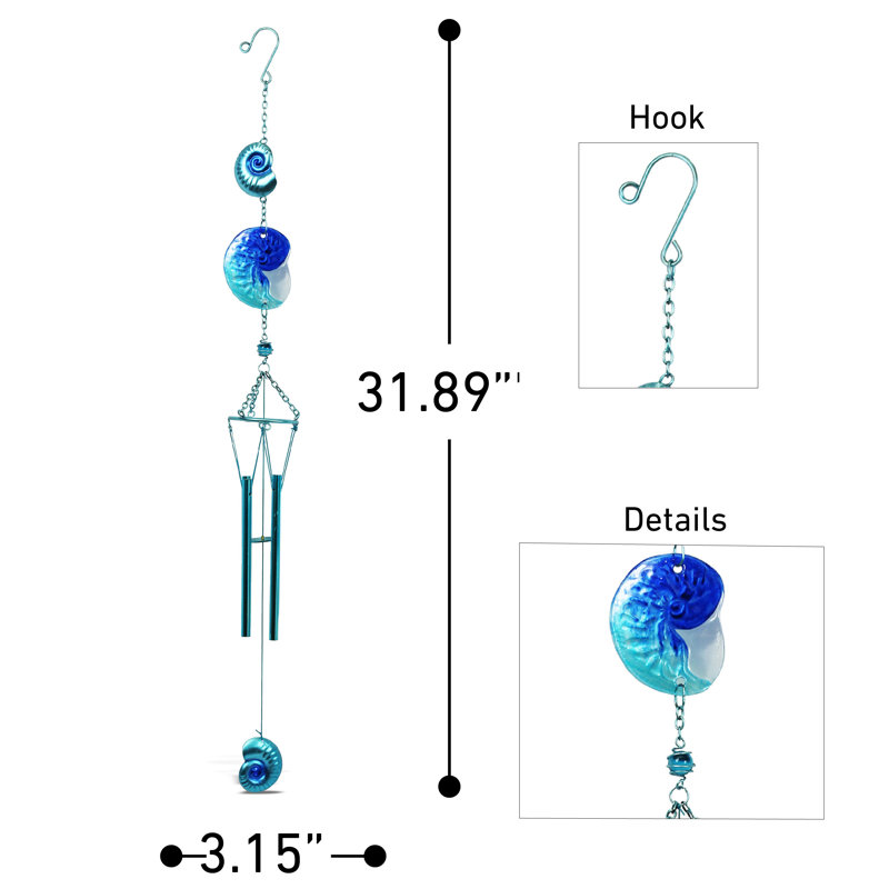 Pappalardo Glass Animals Wind Chime