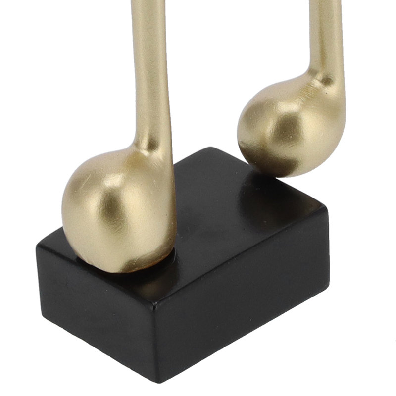 Statue de note de musique avec petits ornements modernes nordiques