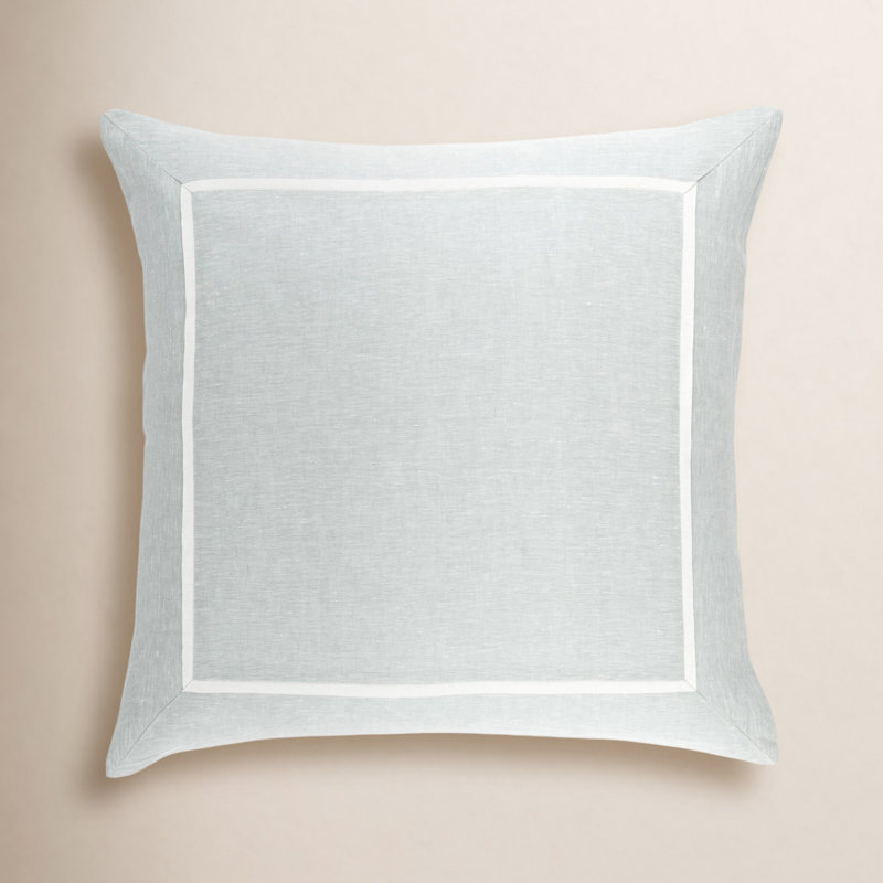 Keaton Linen Sham, Euro, Sky
