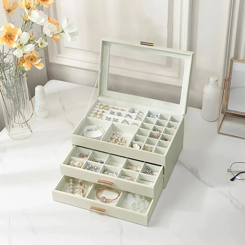 Maritzabel Leather Jewellery Box + Drawers