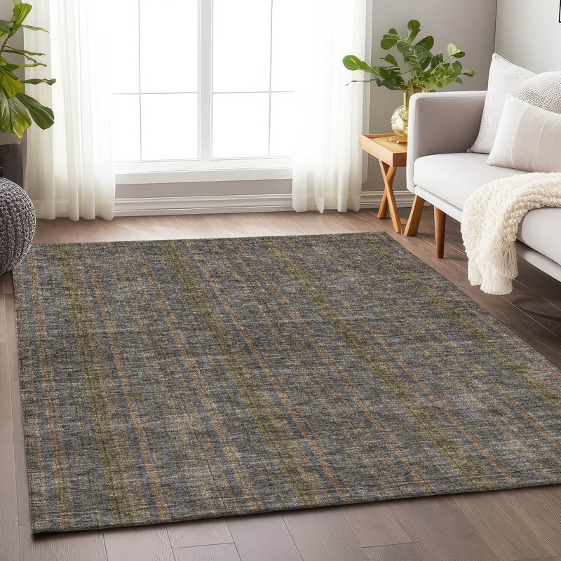 Premium Machine Washable Prisco Taupe Rug, Rectangle 8' x 10'