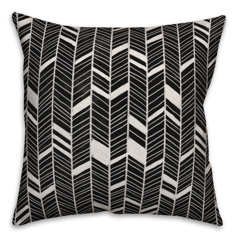  Throw Pillow, Black, 16" x 16"