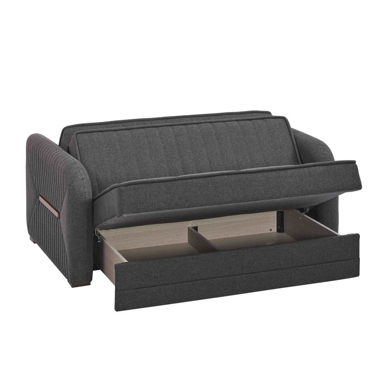 Causeuse convertible avec rangement Primenest Flyte Collection, tissu gris?
