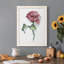 Watercolor Floral Contour I - Peinture sur toile encadrée-1857055474-1857055485