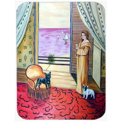 Caroline's Treasures French Bulldog Glass Cutting Board