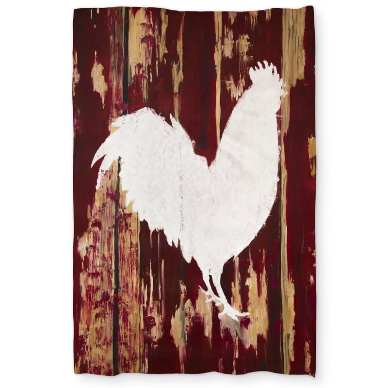 Rooster Silhouette Duvet Cover | Animals Kitchen Home Decor